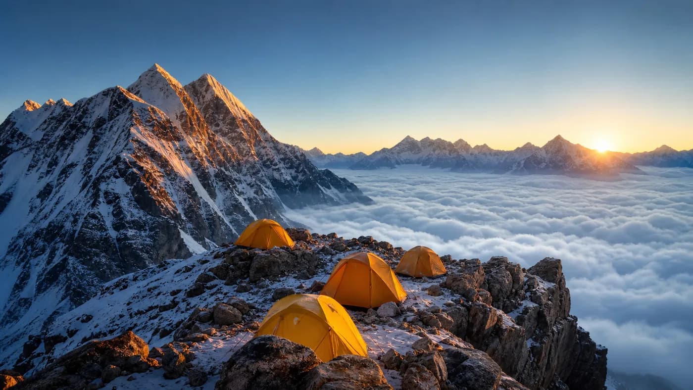 Himalayan Cloudline Camp expedition landscape